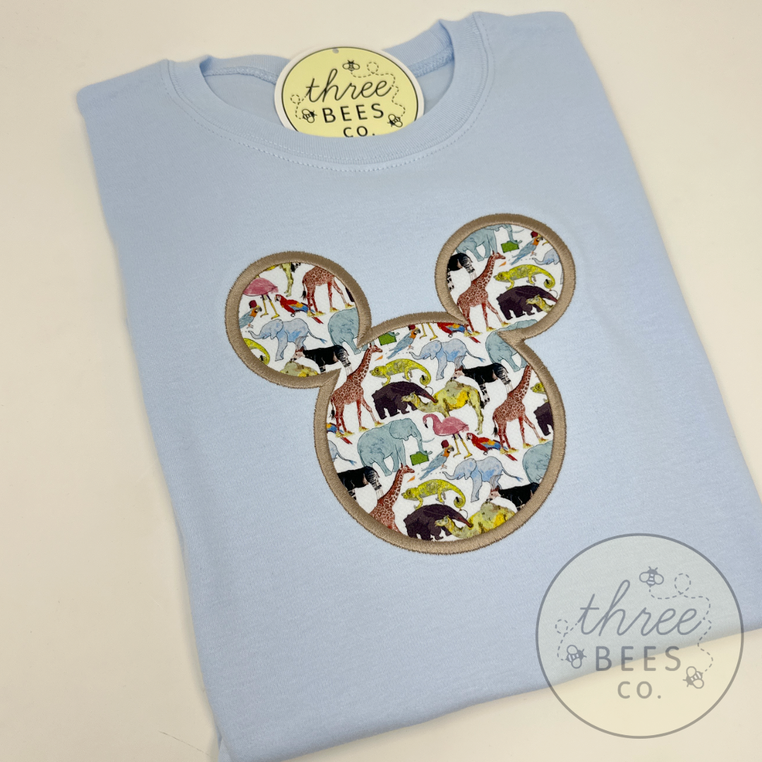 Wild Kingdom Classic Mouse Applique T-Shirt