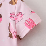 Pink Cowboy Boots Short Sleeve Twirl Dress Preorder