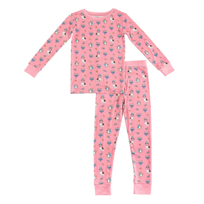 Hanukkah Pets (Women's Long Sleeve PJ) - Pink