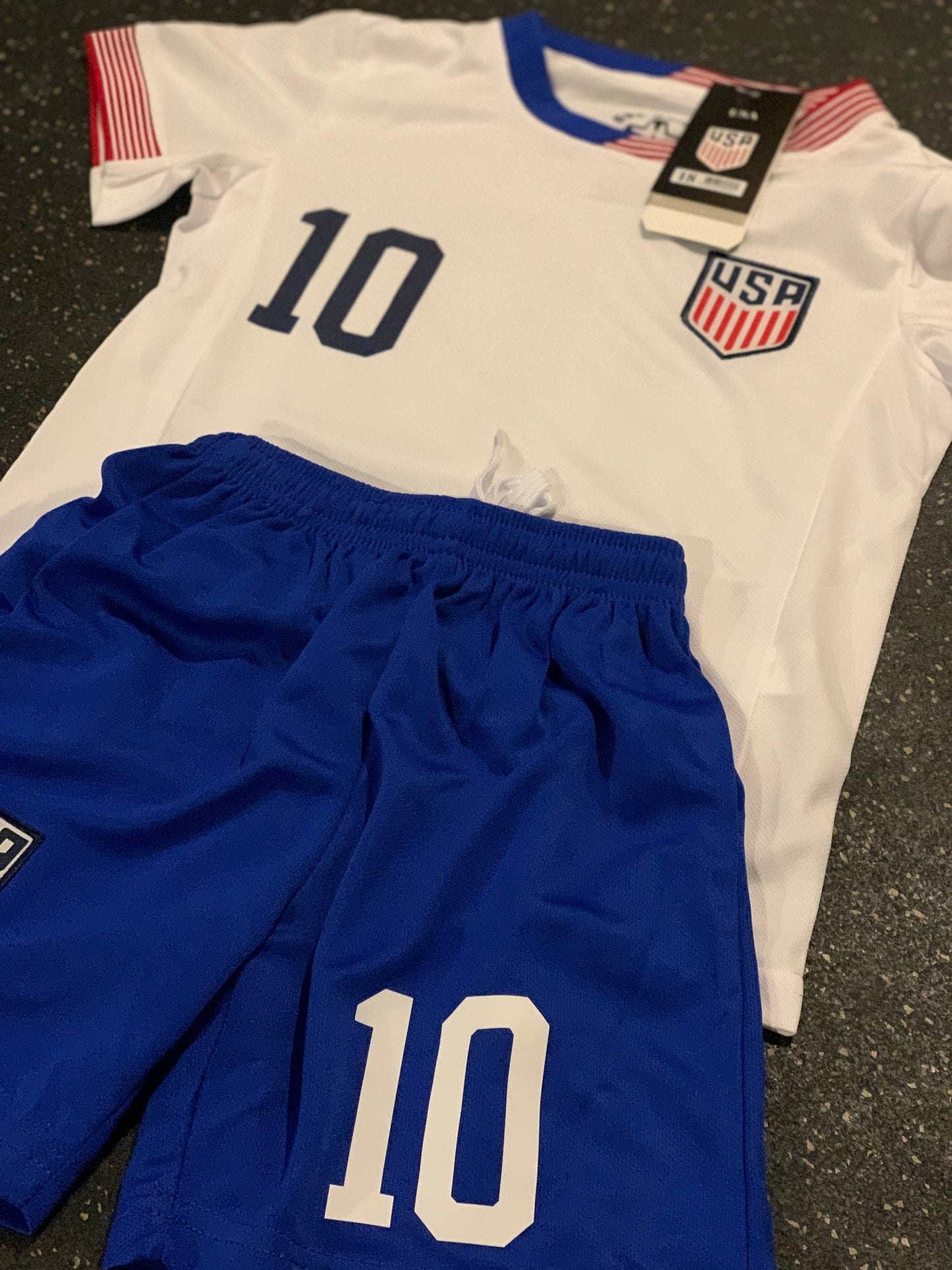 Christian Pulisic USA Kids Soccer Jersey Set Football Youth Toddler