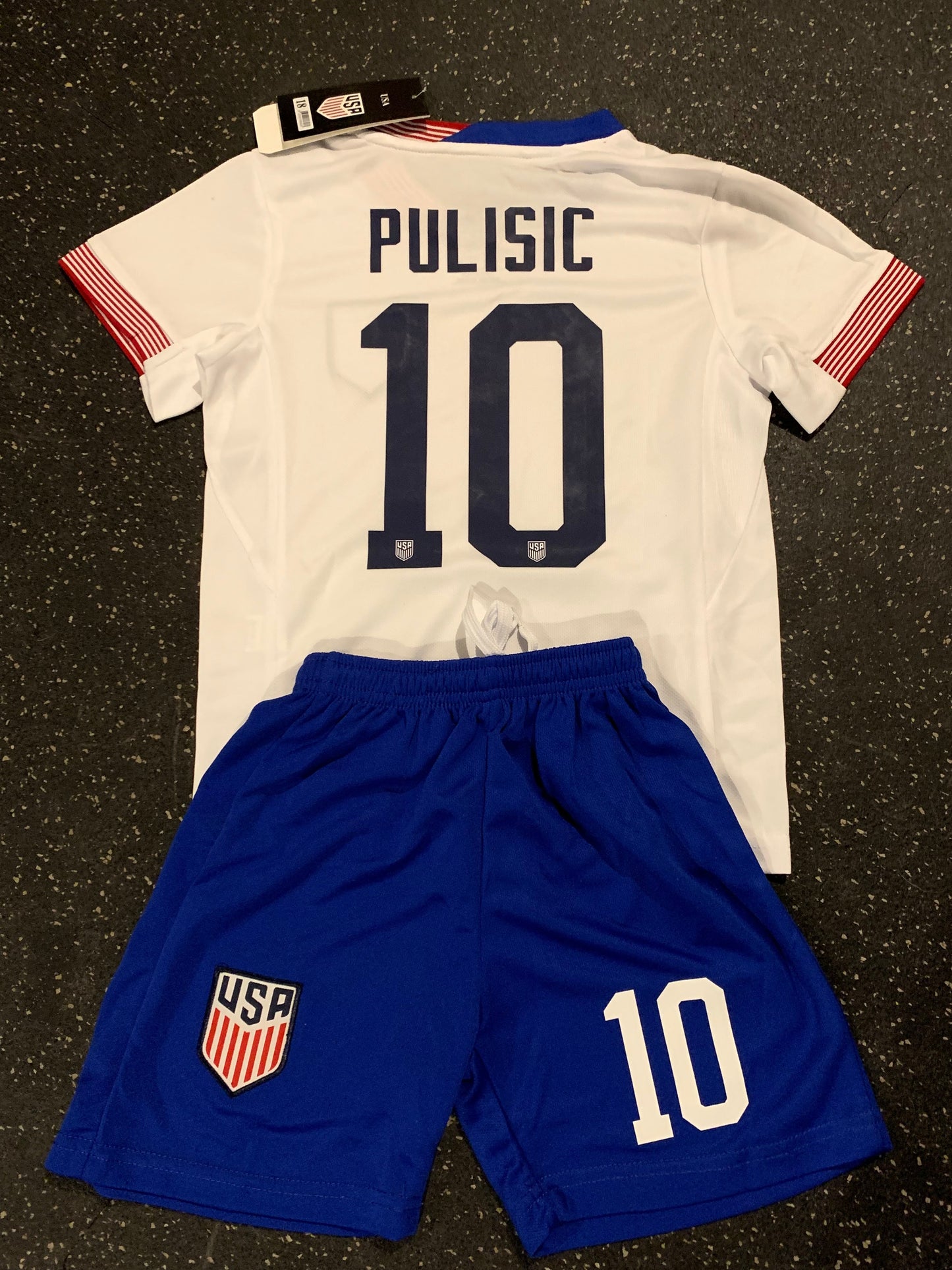 Christian Pulisic USA Kids Soccer Jersey Set Football Youth Toddler