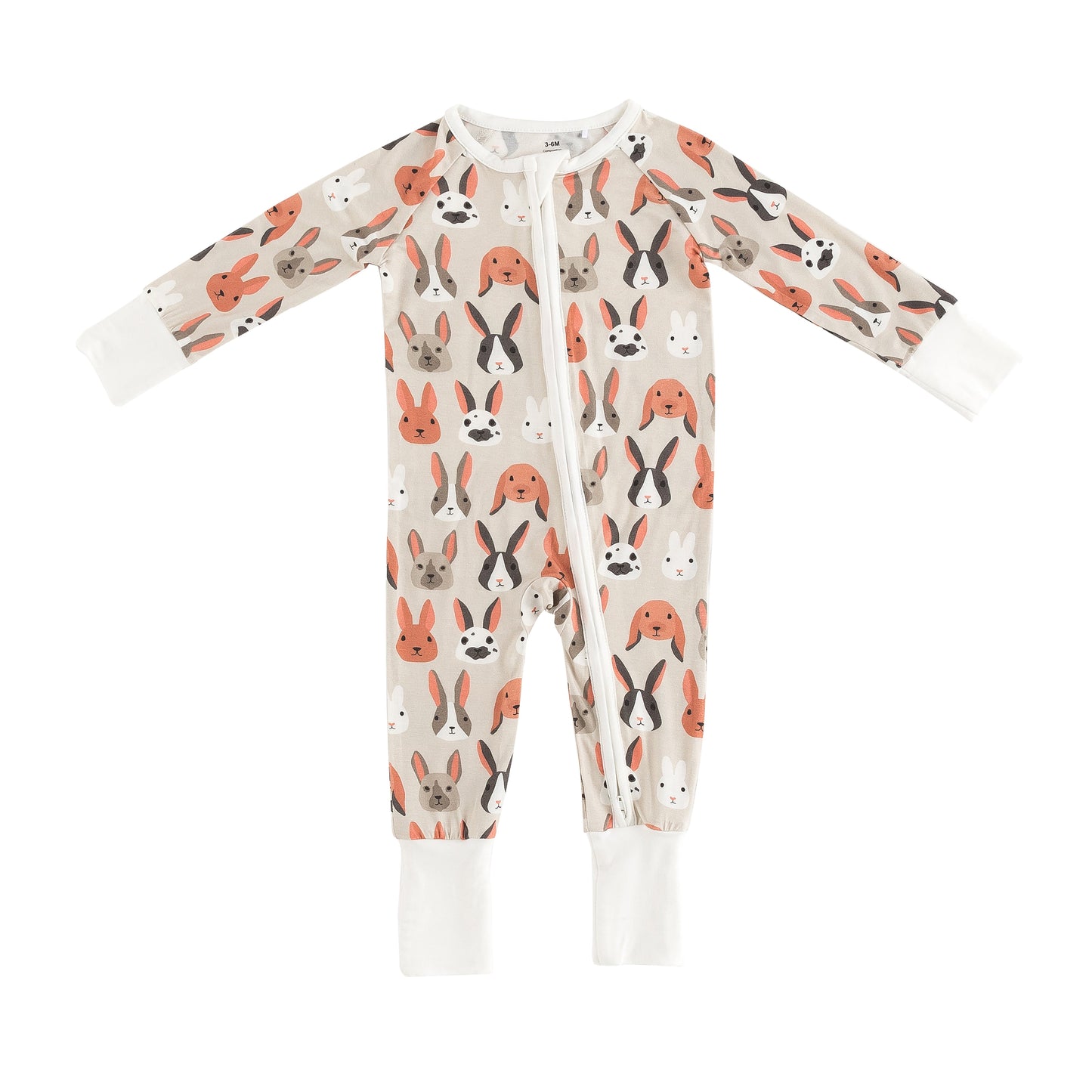 Bunny Crew (Convertible Zip Footies)