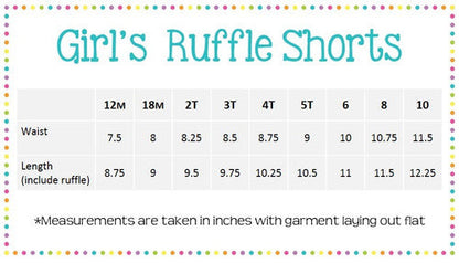 Girls Ruffled Seersucker Shorties