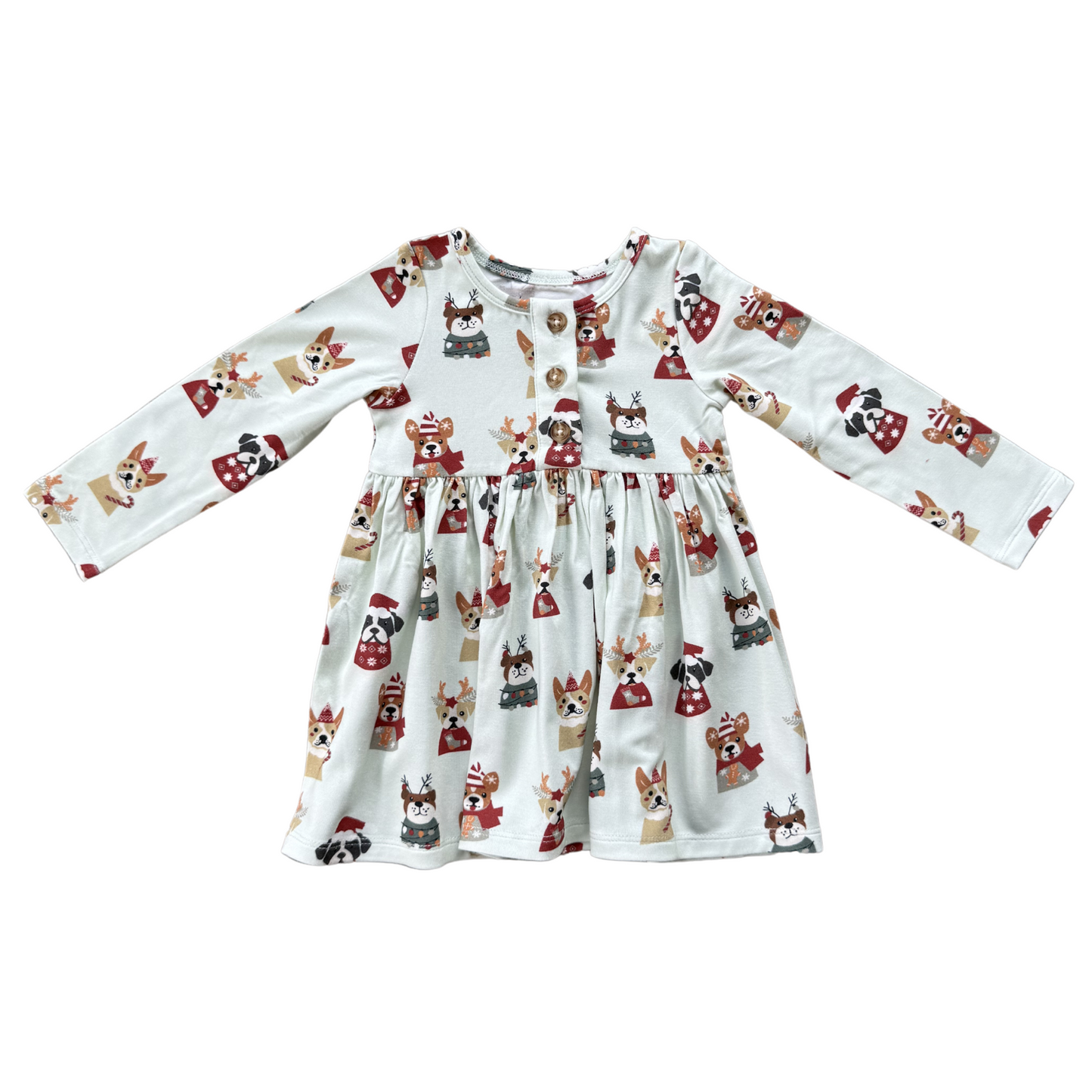 Long Sleeve Henley Dress