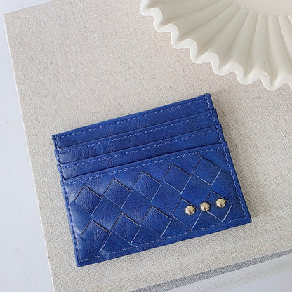 Mariah Woven Small Card Holder Wallet