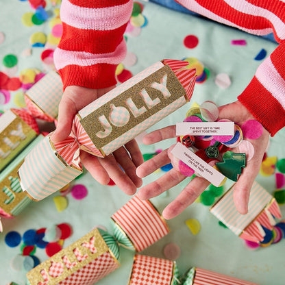 Holly Jolly Holiday Crackers (Set of 6)