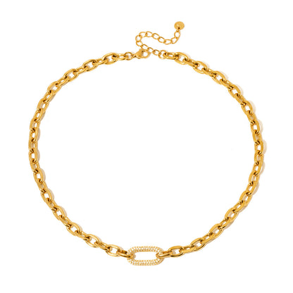 Michaela Diamond Chain Necklace - WATERPROOF