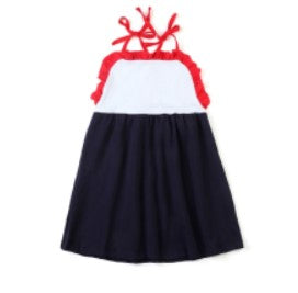 Red, White and Blue Tie Strap Dress