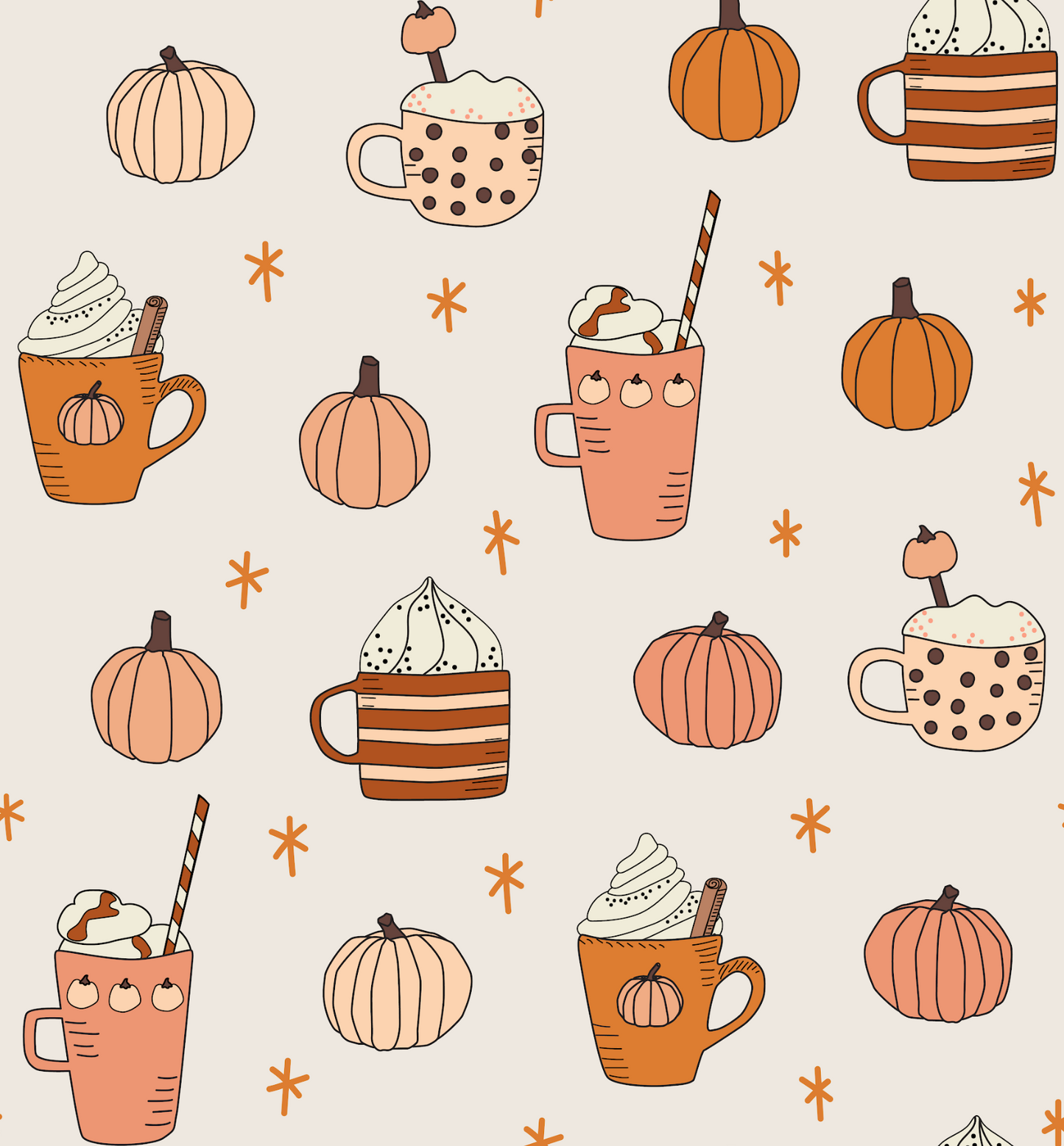 Pumpkin Spice (Long Sleeve PJ)