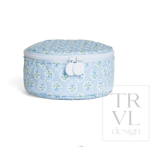 TRVL Quilted Jewel Round Case