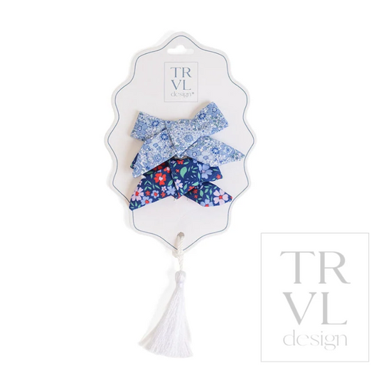 TRVL Hair Accessory - Bow Clip 2pc Set