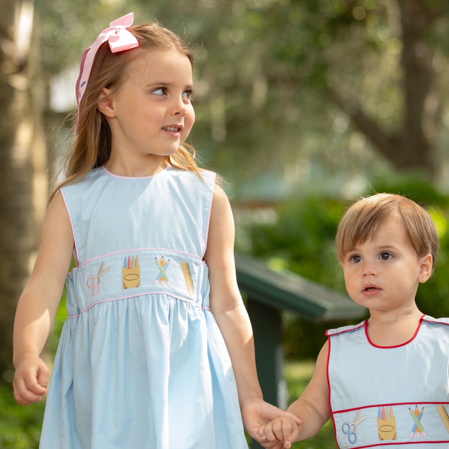 Leila Dress With Back to School Embroidery