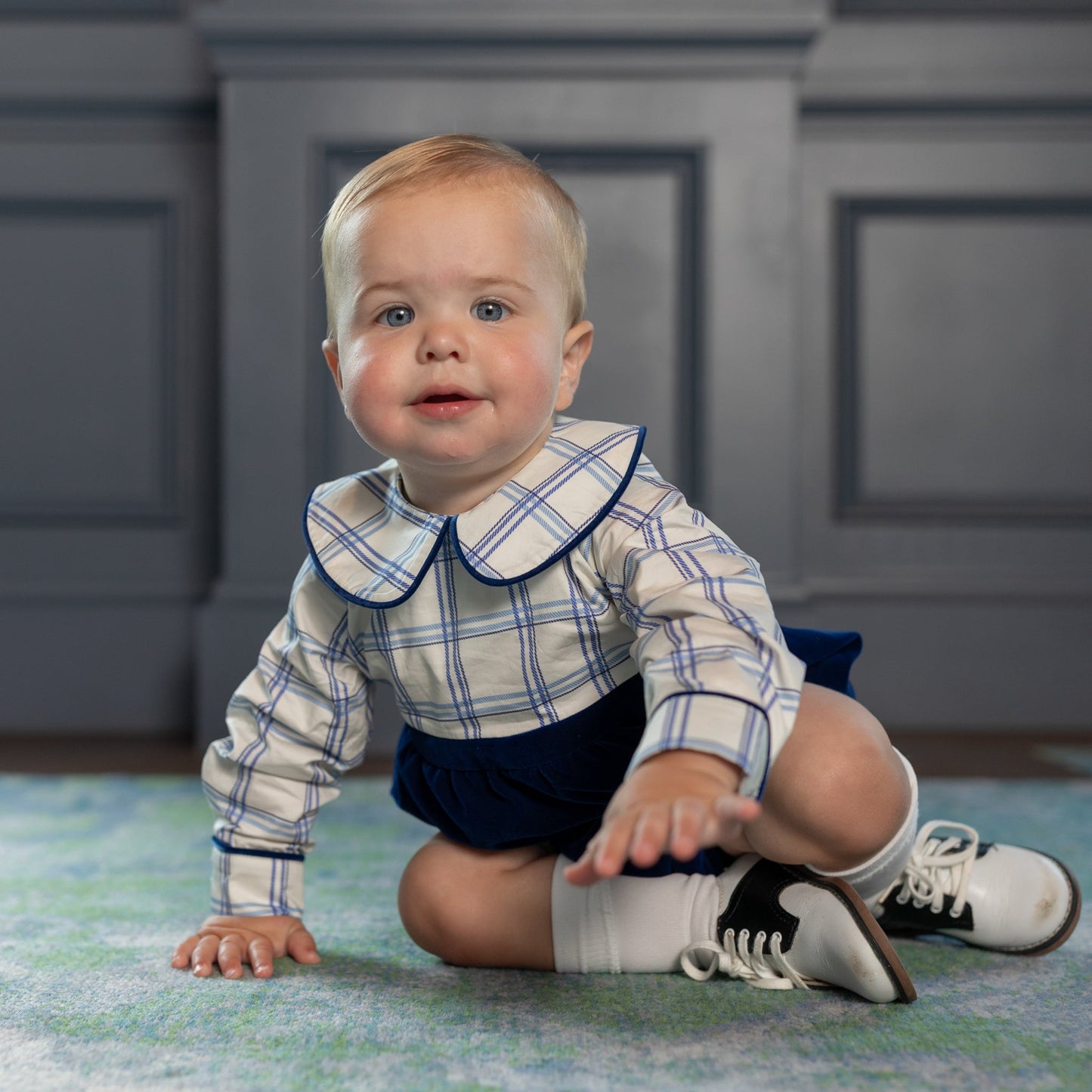 Long Sleeve Beau Bubble in Prescott Plaid