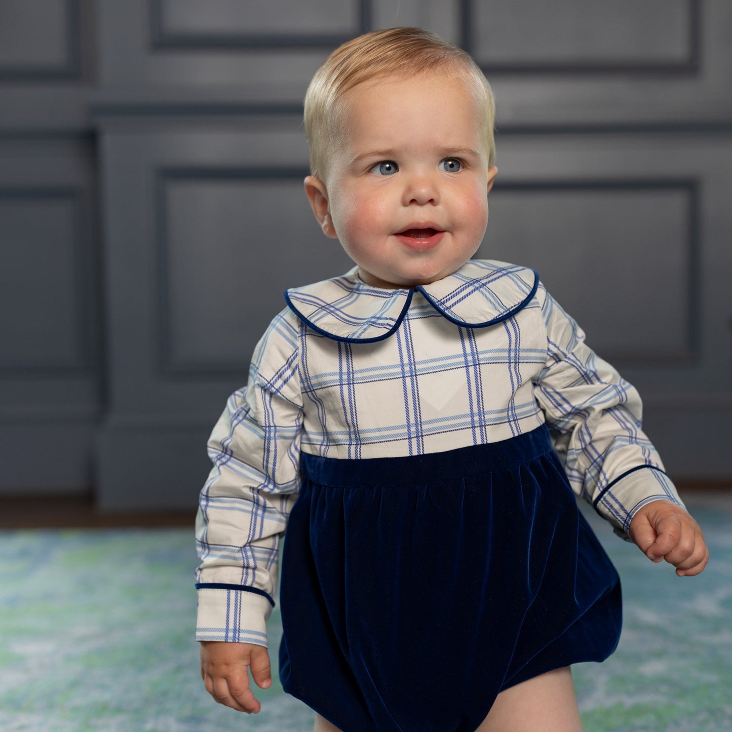 Long Sleeve Beau Bubble in Prescott Plaid