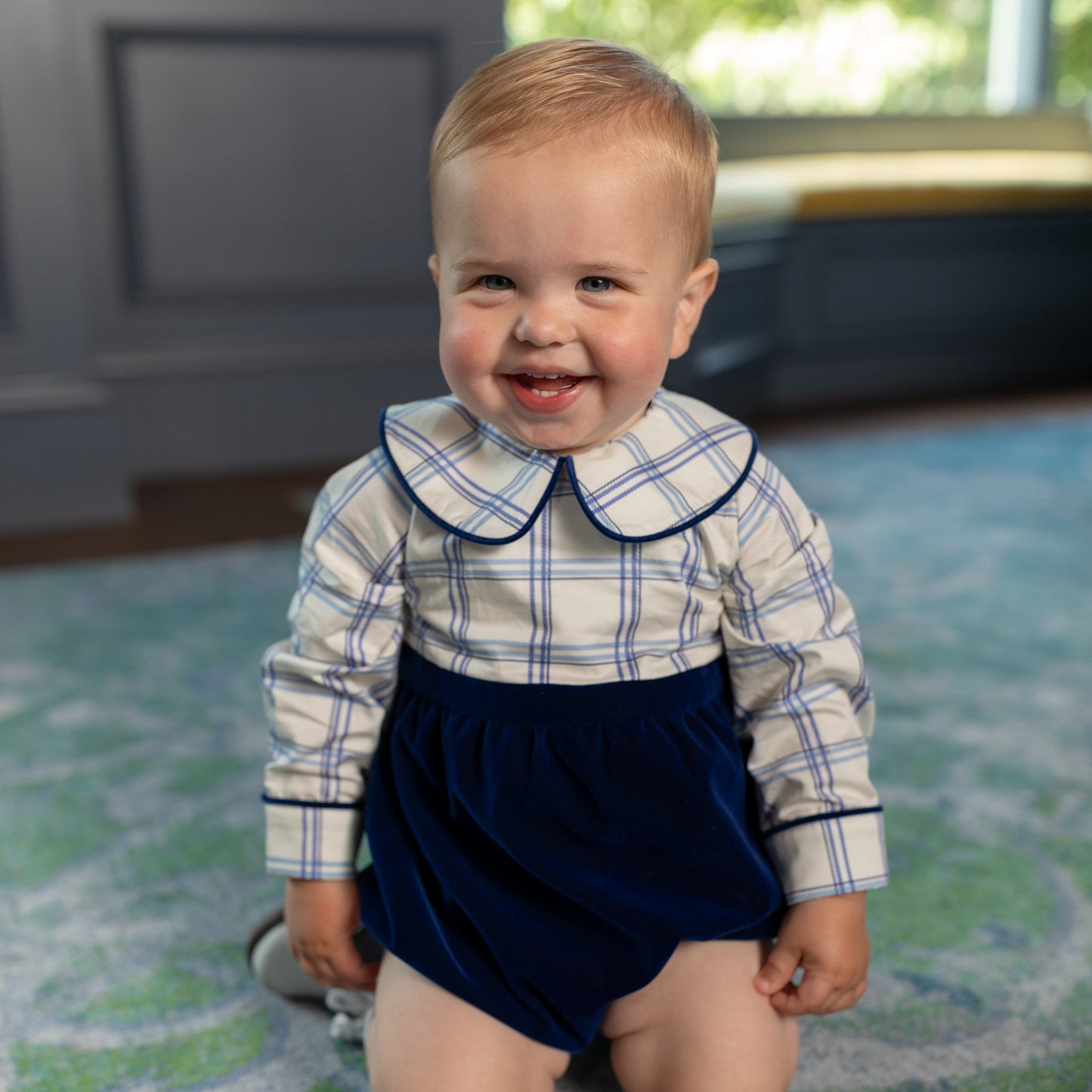 Long Sleeve Beau Bubble in Prescott Plaid