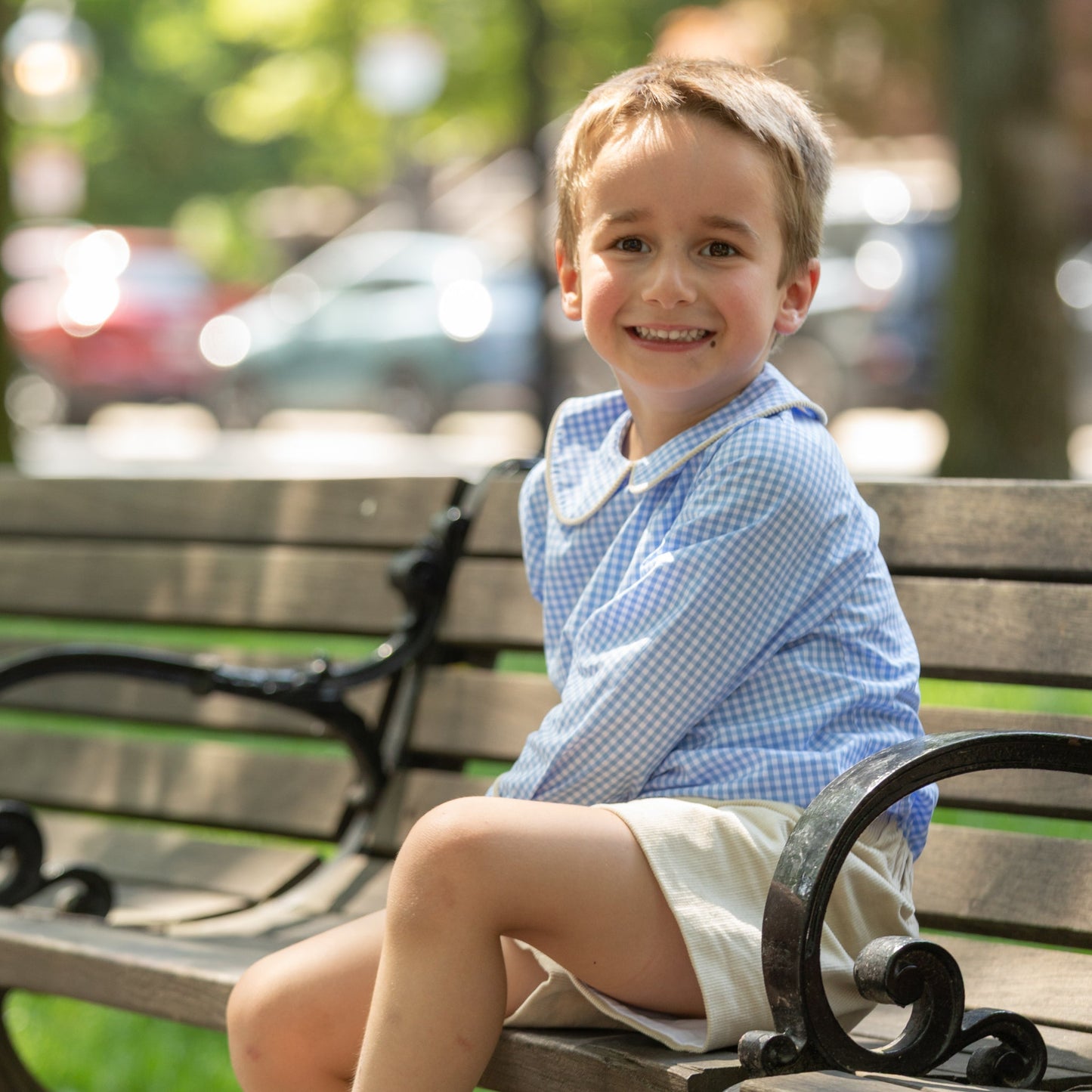 Robert Shorts in King's Way Khaki Corduroy