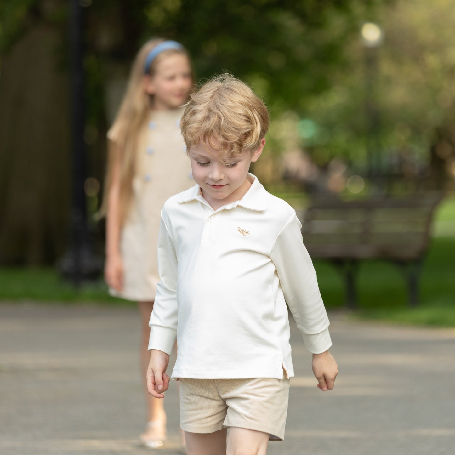 Robert Shorts in King's Way Khaki Corduroy