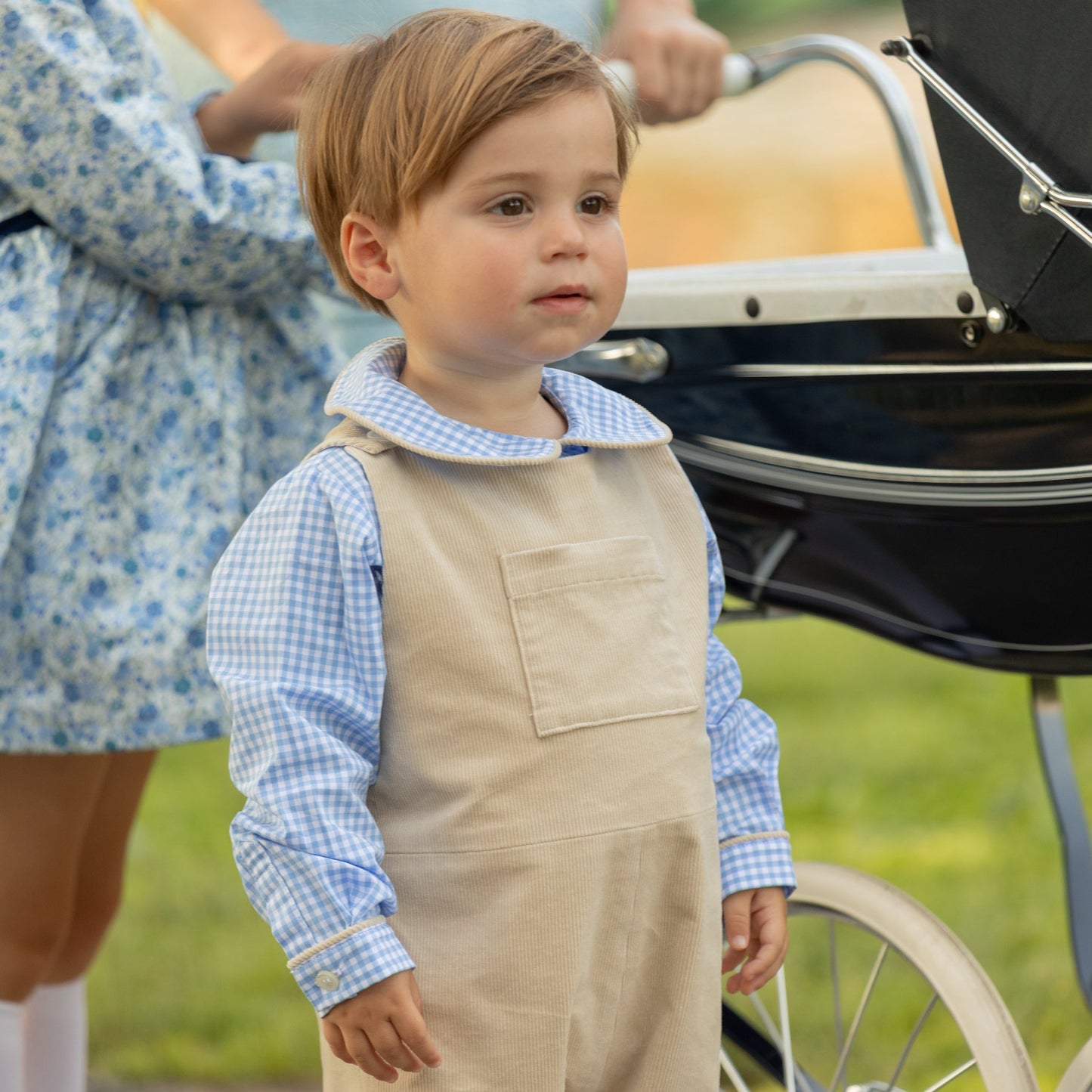 Oliver Overalls in King's Way Khaki Corduroy
