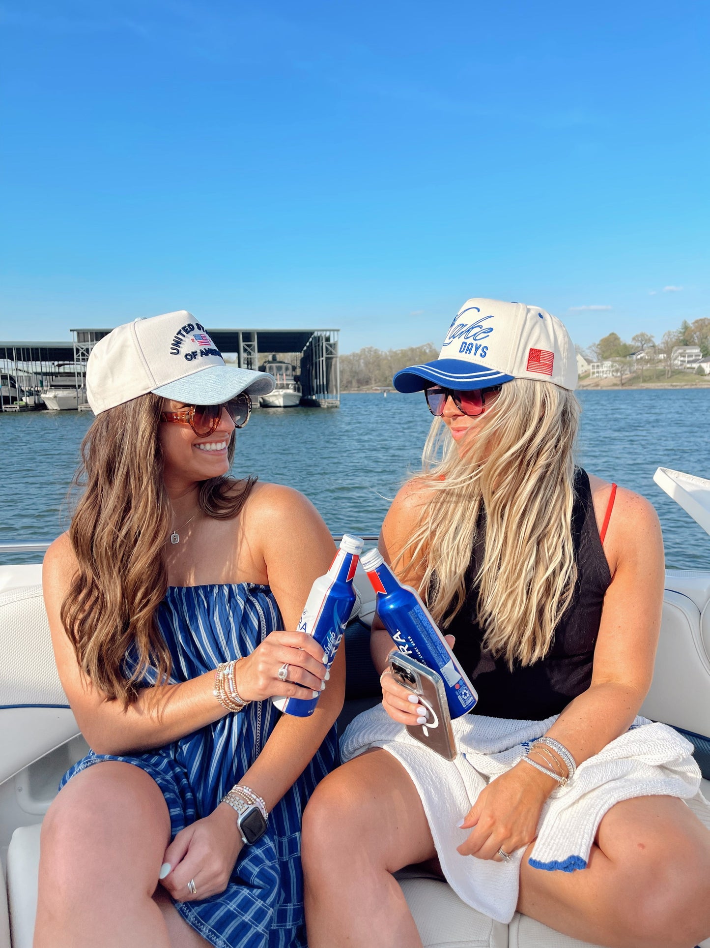United States of America - Denim Blue Vintage Trucker Hat