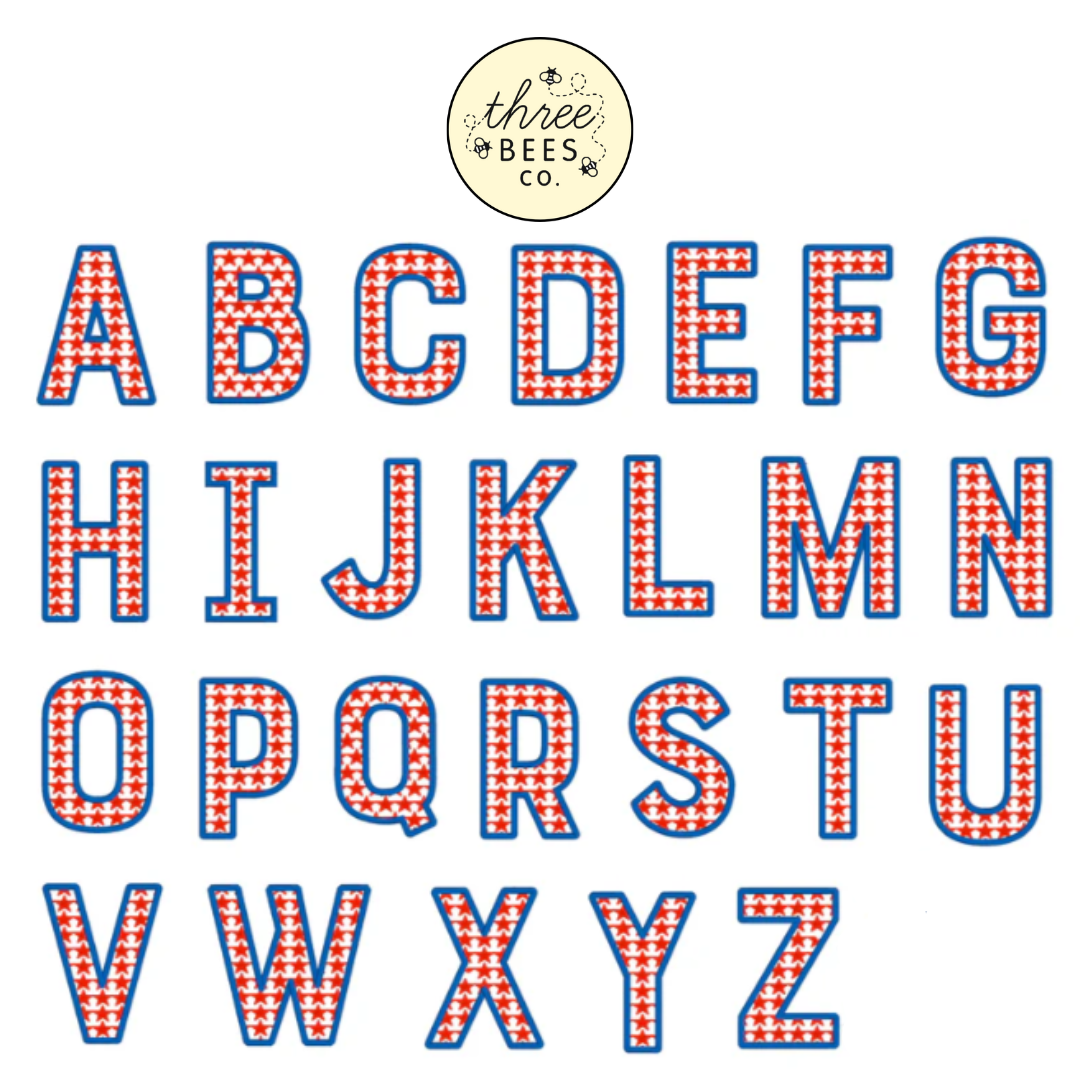 Patriotic Initial Boys Collared Shirt