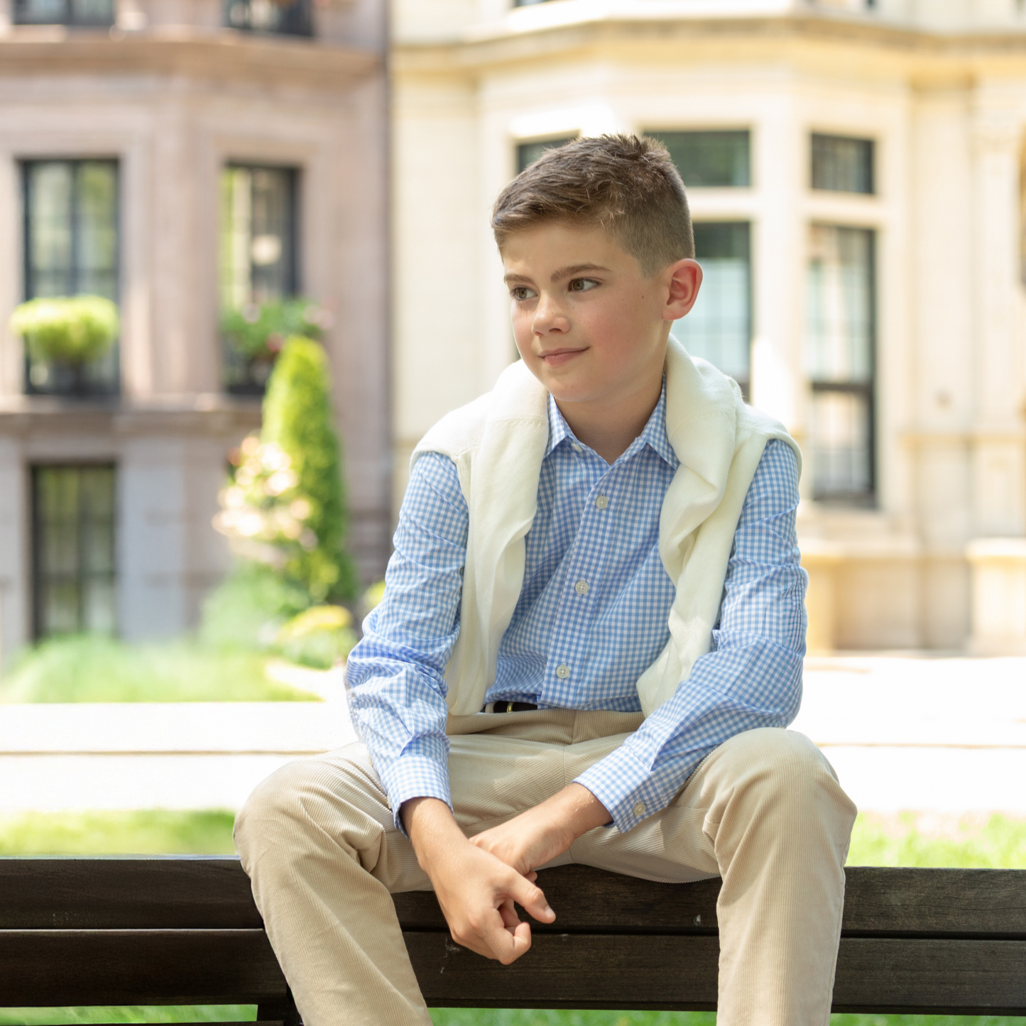 Bradford Trousers in King's Way Khaki Corduroy