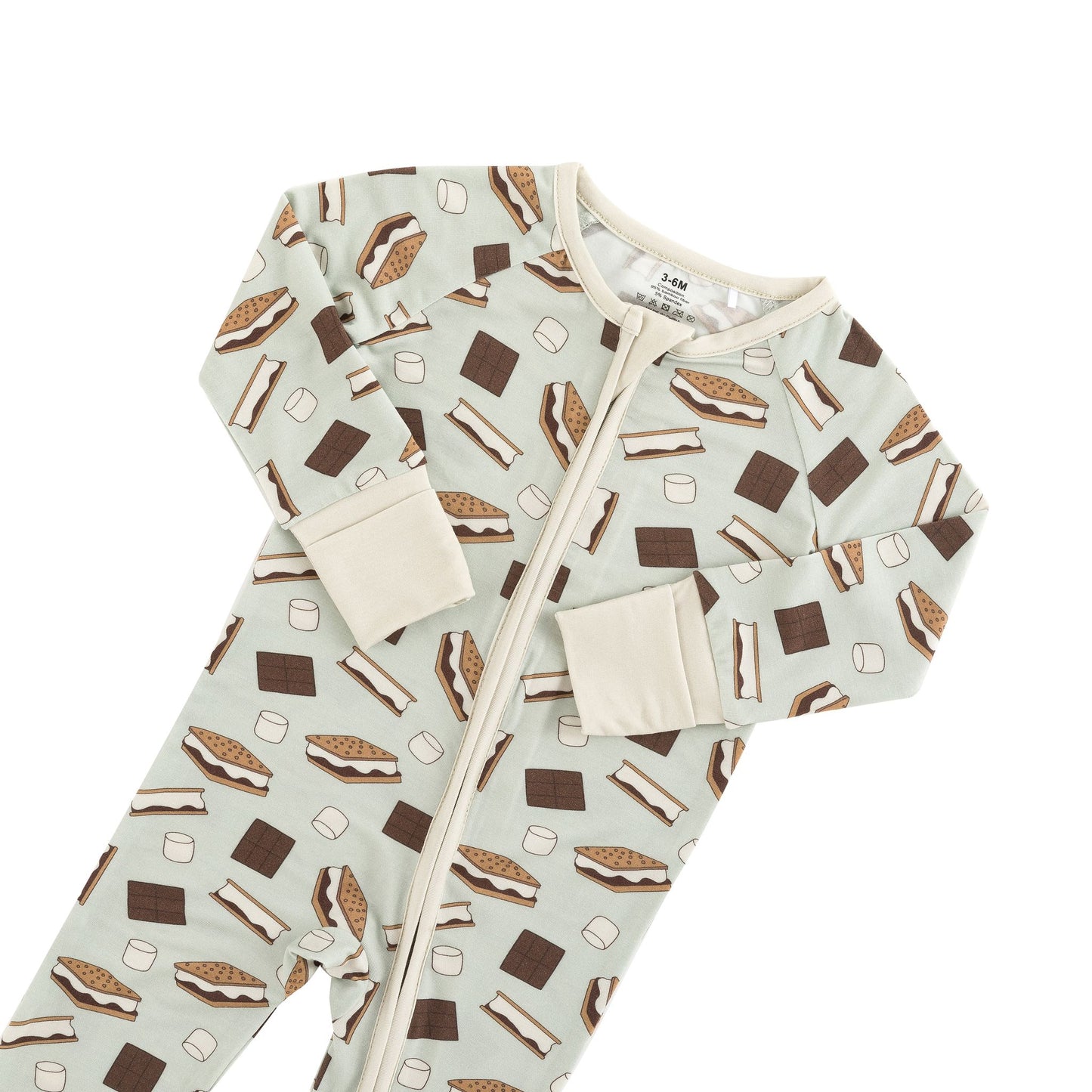 S'more to Love (Convertible Zip Footies) - Blue