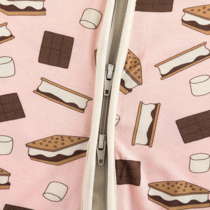 S'more to Love (Convertible Zip Footies) - Pink