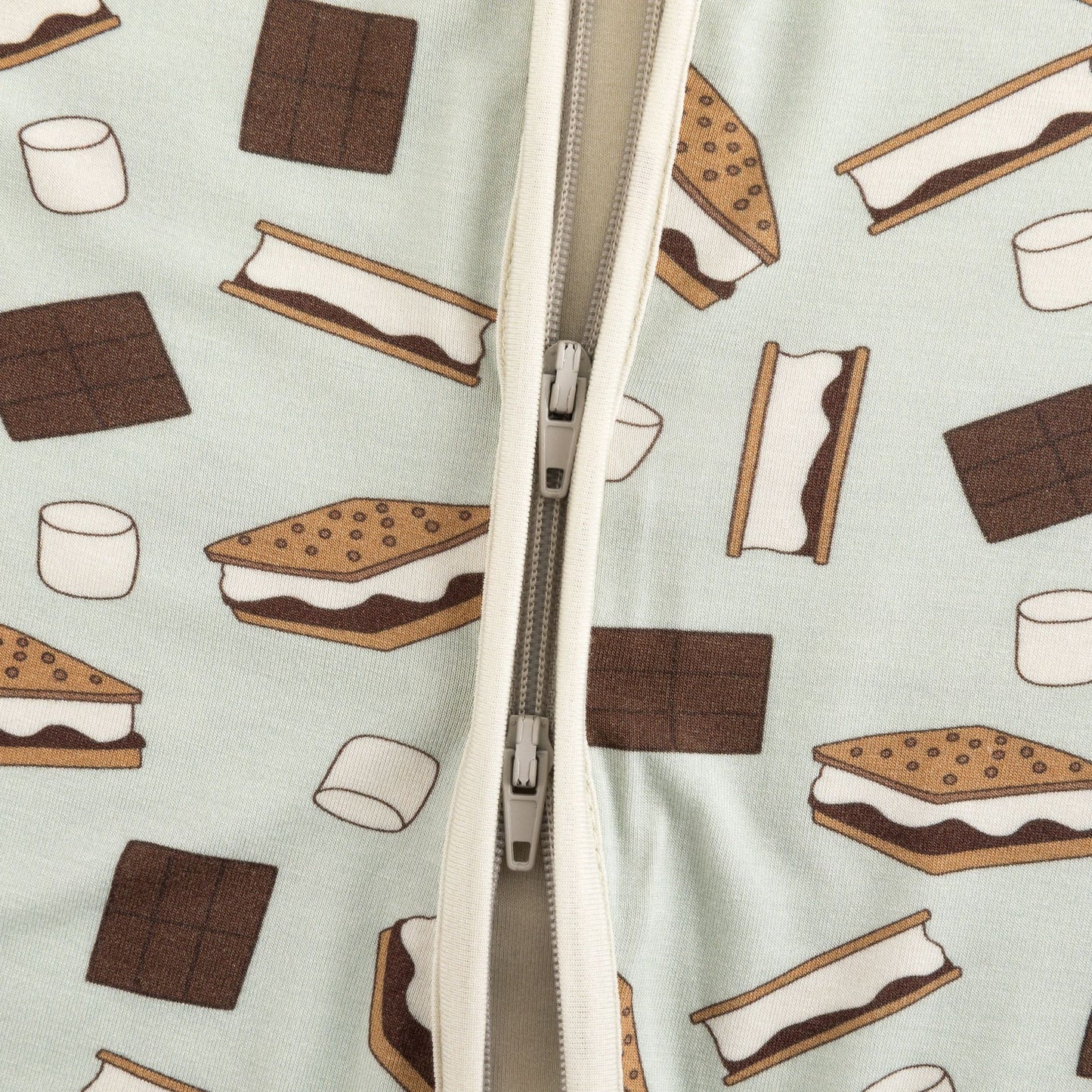 S'more to Love (Convertible Zip Footies) - Blue