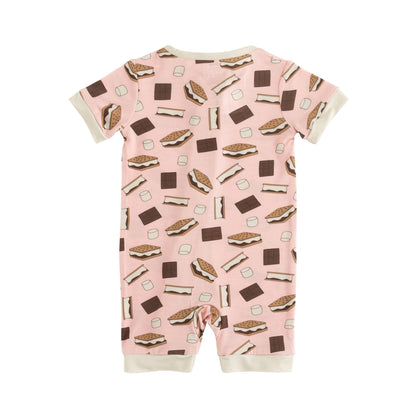 S'more to Love (Romper) - Pink