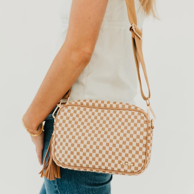 Willow Woven Camera Crossbody Bag