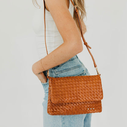 Wrenlee Woven Flap Crossbody