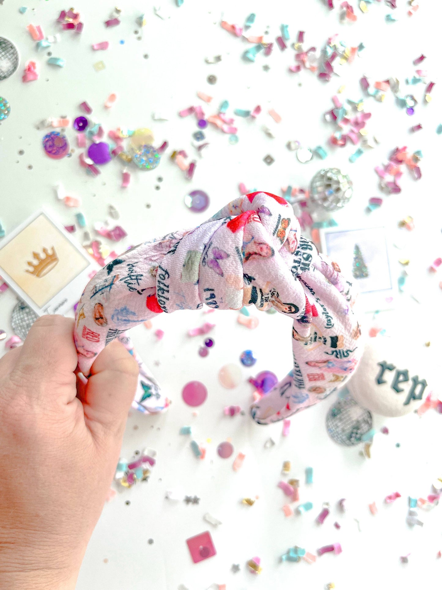 Evie Pearl Handmade LLC - Eras Tour Knotted Headband for Girls & Women