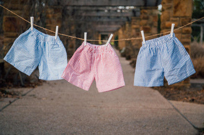 Boy's Seersucker and Gingham Shorts (Regular Length)