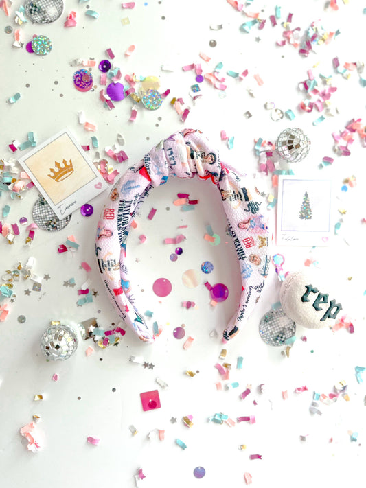 Evie Pearl Handmade LLC - Eras Tour Knotted Headband for Girls & Women