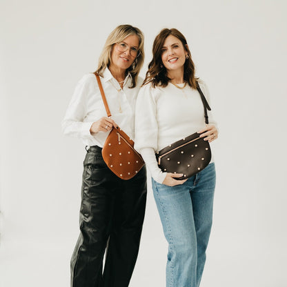 Chic Gold Studded Westlyn Bum Bag