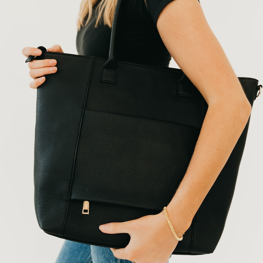 Courtney Checkered Tote