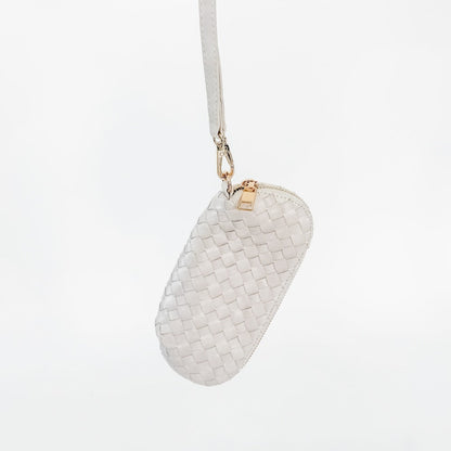 Dylan Woven Sunglass Case Wristlet