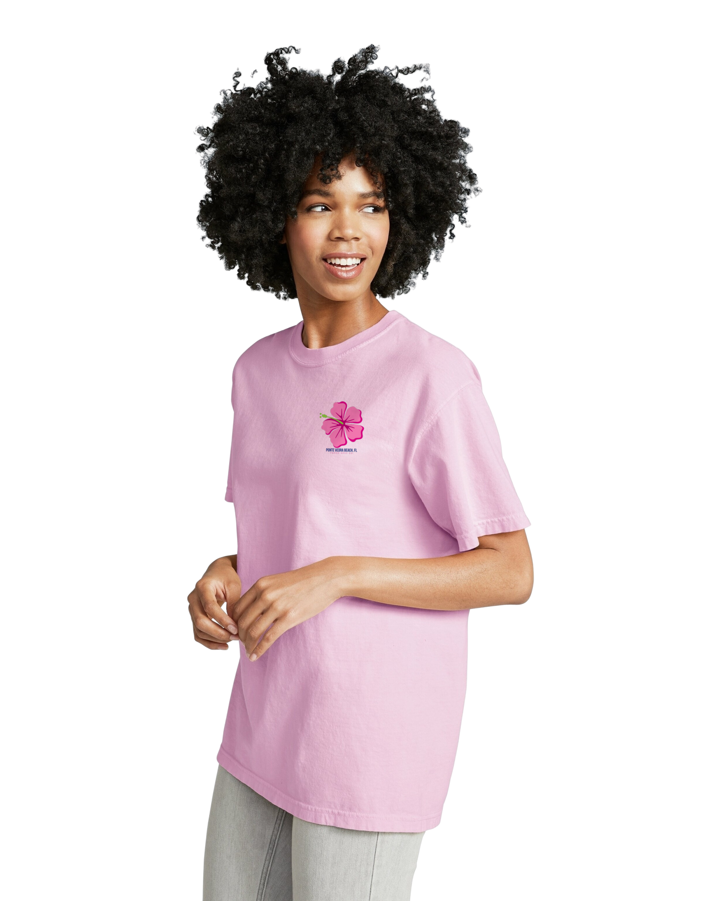 Saltwater Floral Sea Turtle Adult Unisex Comfort Colors Heavyweight Ringspun Cotton