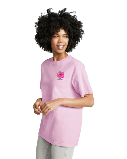 Saltwater Floral Sea Turtle Adult Unisex Comfort Colors Heavyweight Ringspun Cotton