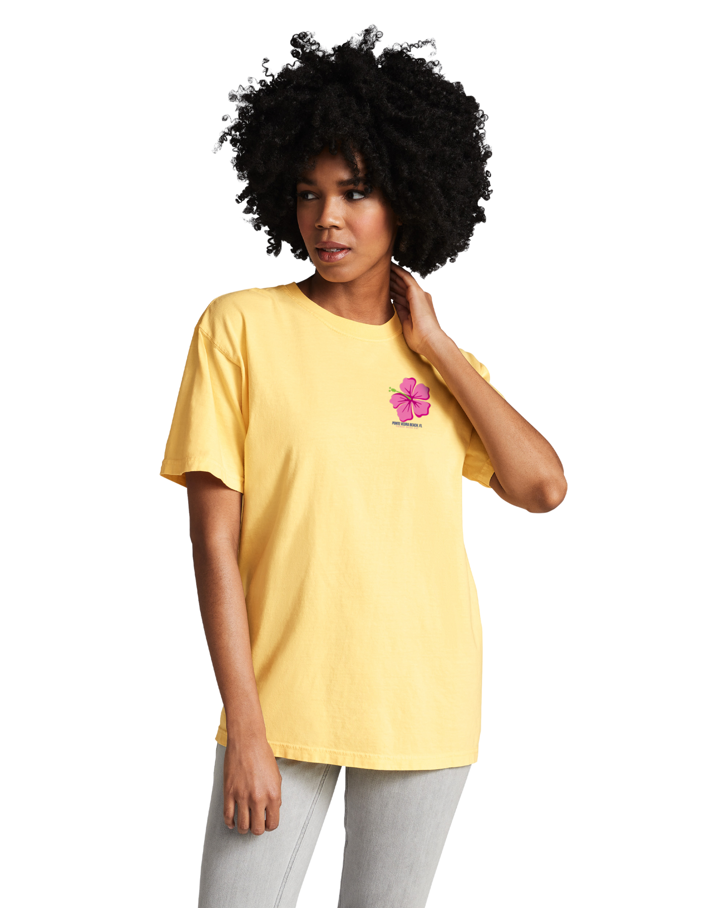 Saltwater Floral Sea Turtle Adult Unisex Comfort Colors Heavyweight Ringspun Cotton