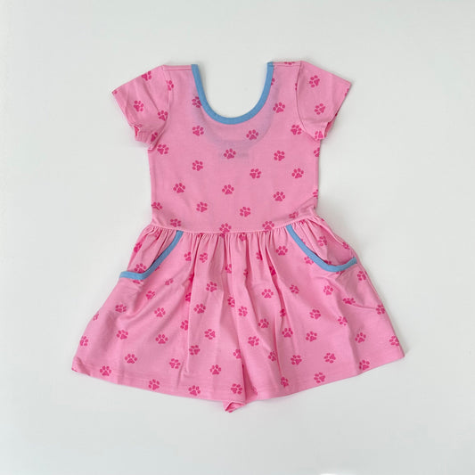 Paw Print Nora Romper