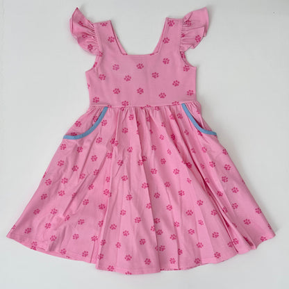 Paw Print Camille Dress