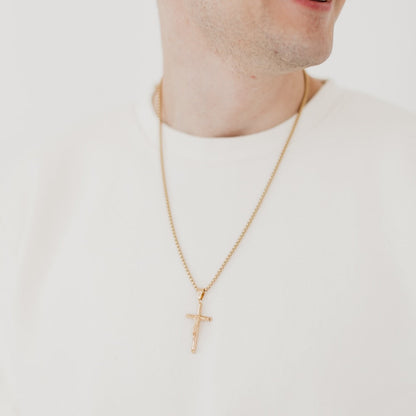 Luca L'uomo Mens Collection Cross Necklace