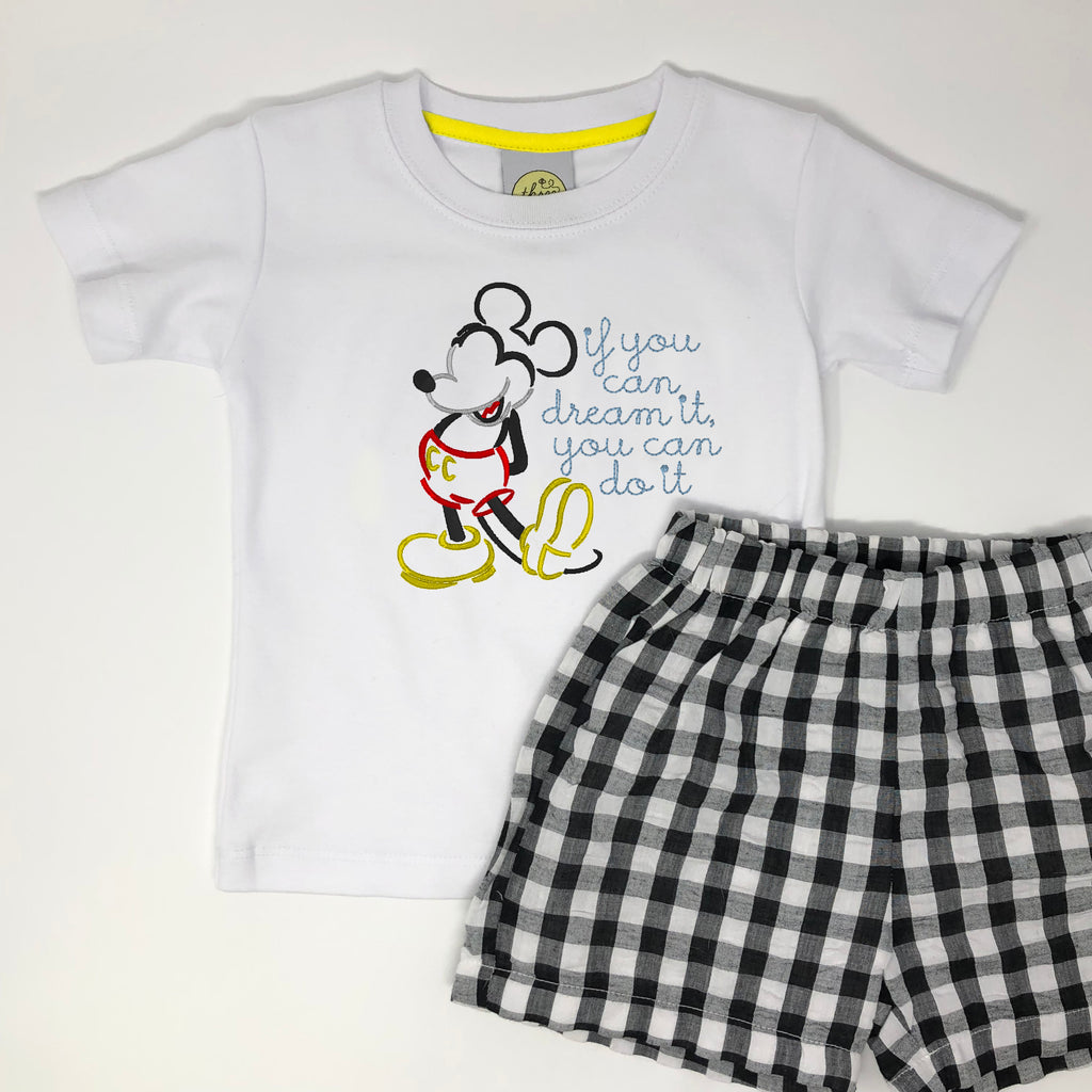 Mickey Mouse Quote Boys T-Shirt
