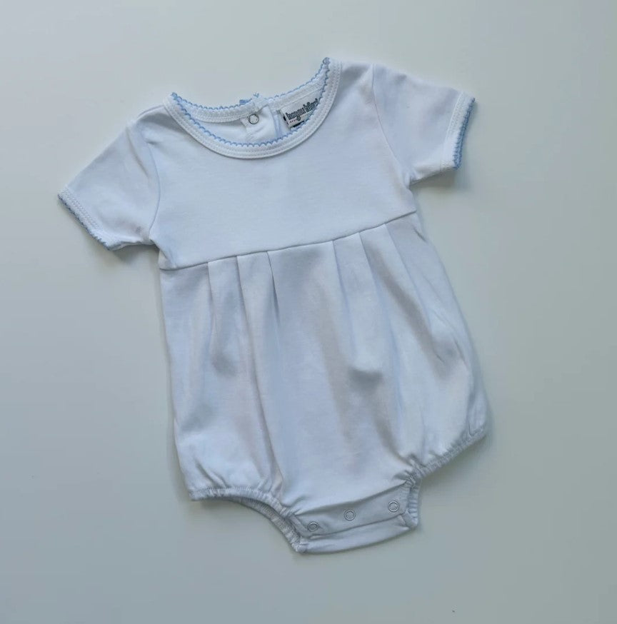 Picot Trim Knit Short Sleeve Bubble