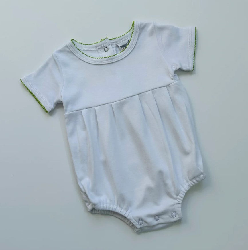 Picot Trim Knit Short Sleeve Bubble