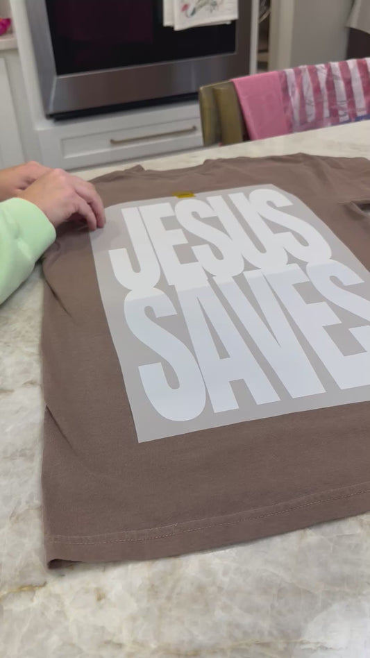 Jesus Saves Adult Unisex Comfort Colors Heavyweight Ringspun Cotton