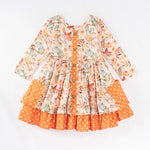 PREORDER Pumpkins and Polka Dots Dress