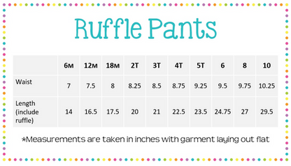 Girls Ruffle Pants