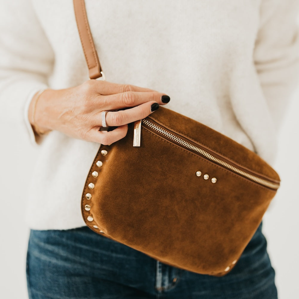 Sabrina Studded Suede Bum Bag
